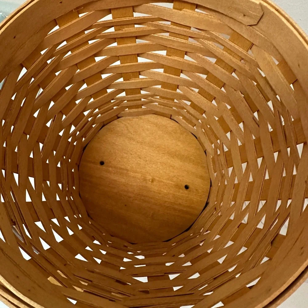 Longaberger Classic Autumn Pail Basket 2002 with Protector and Pamphlet 10068